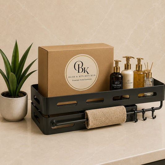 Bath & Kitchen Hub™ Suction Shelf Pro