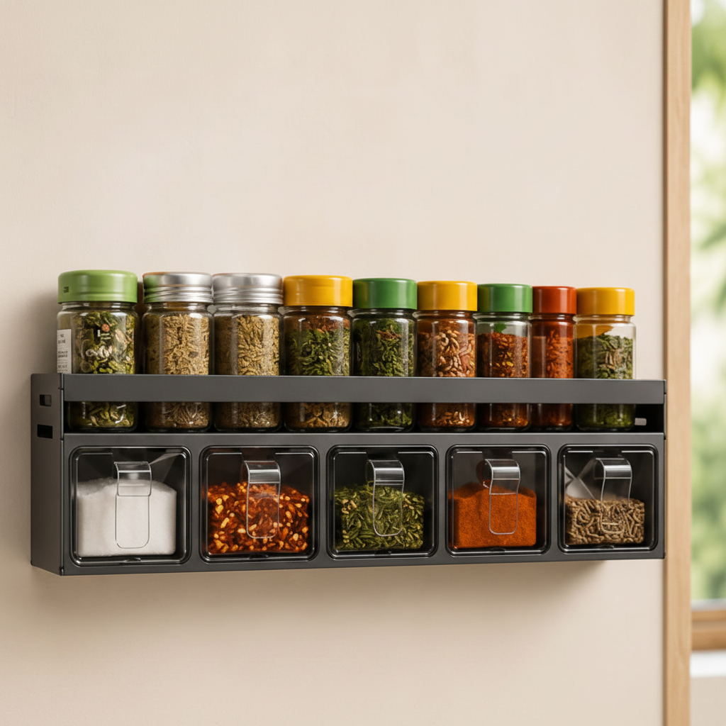 Spice Rack Wall Mounted